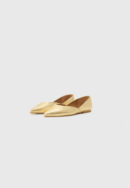 Anna Field Ballet Pumps - Gold-coloured