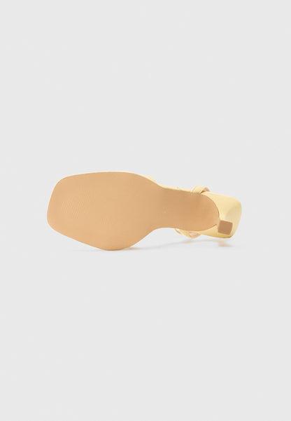 Anna Field Ankle Cuff Sandals - Light Yellow