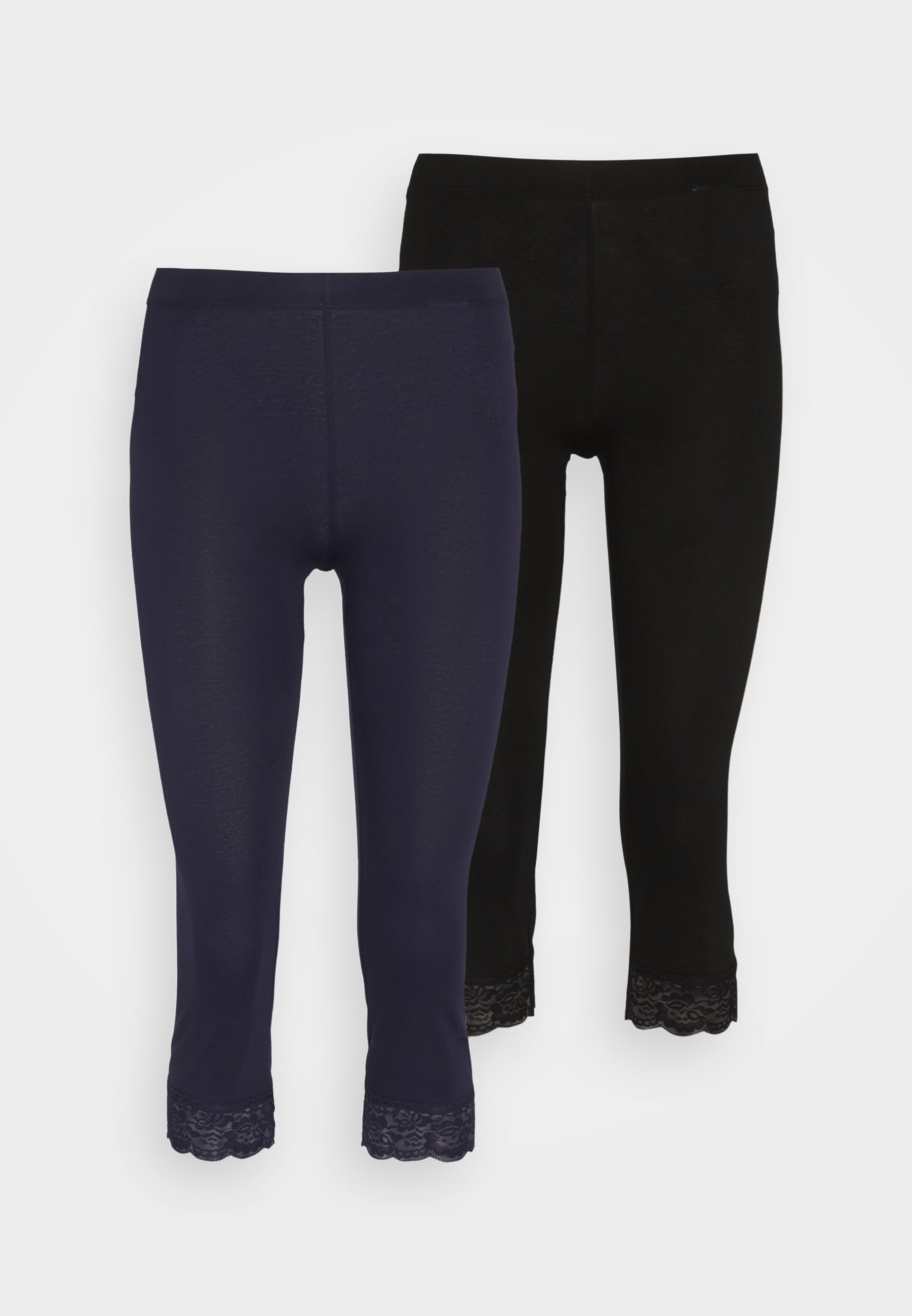 Anna Field 2 PACK - Leggings - Trousers - Black/white