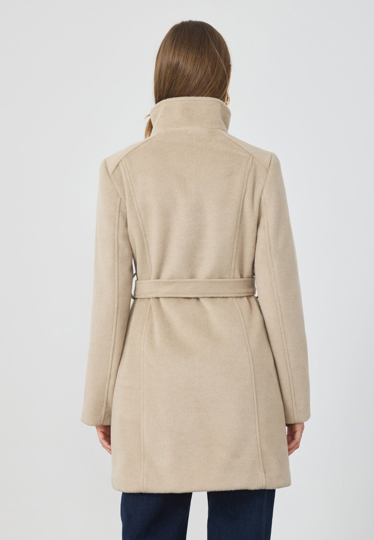 Anna Field Short Coat - Stone