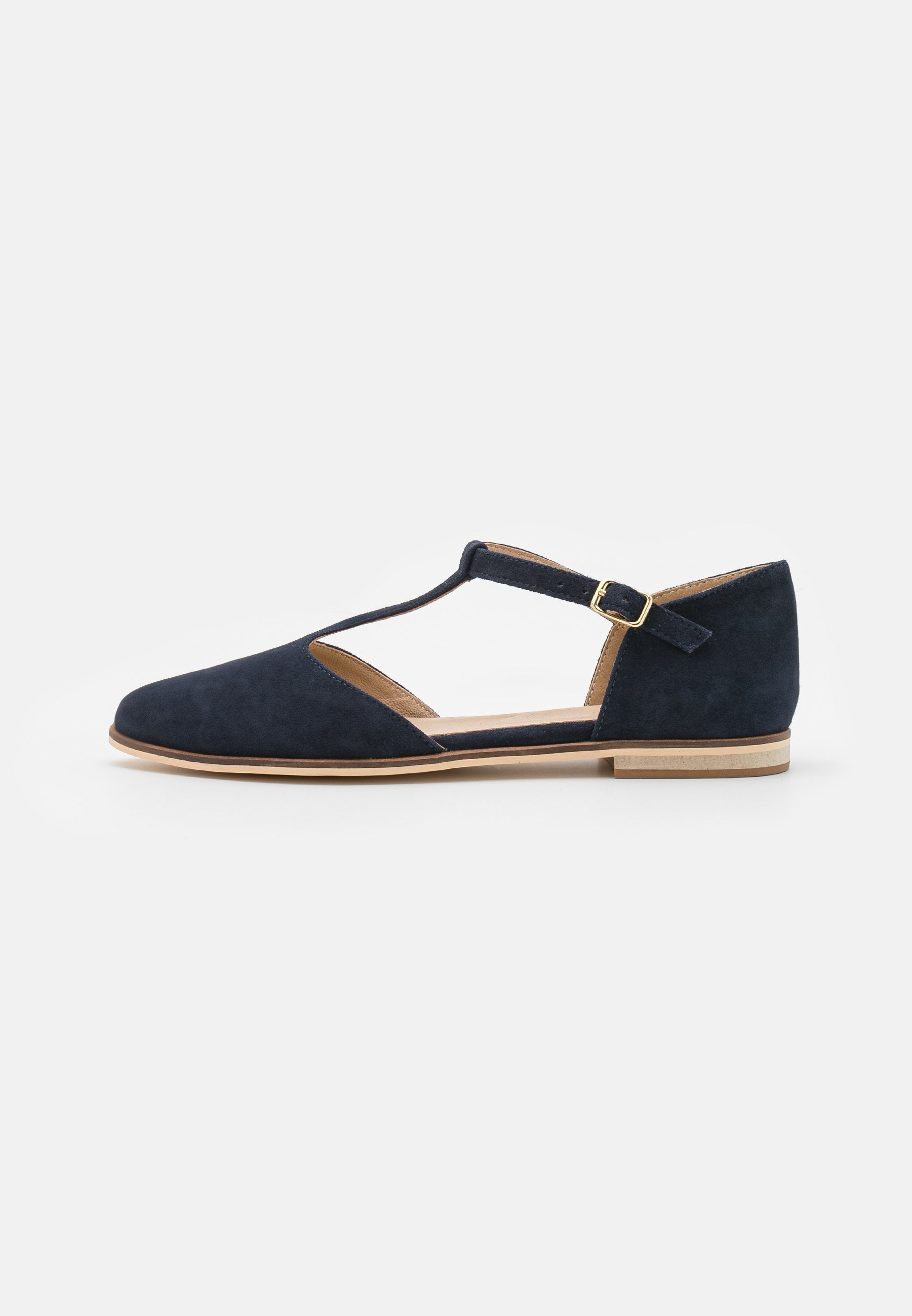  Leather - Ankle Strap Ballet Pumps