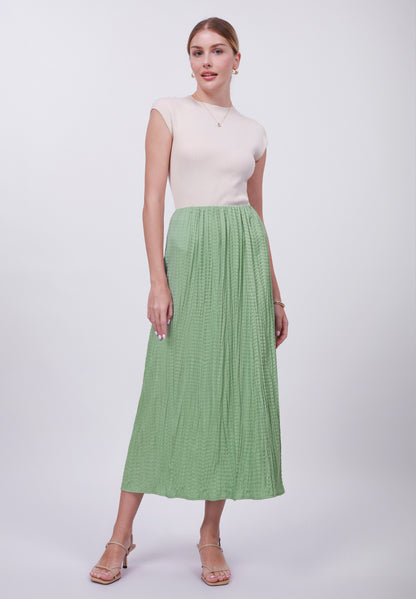 Anna Field Pleated Skirt - Green