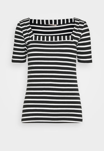Anna Field Print T-Shirt - Black/White