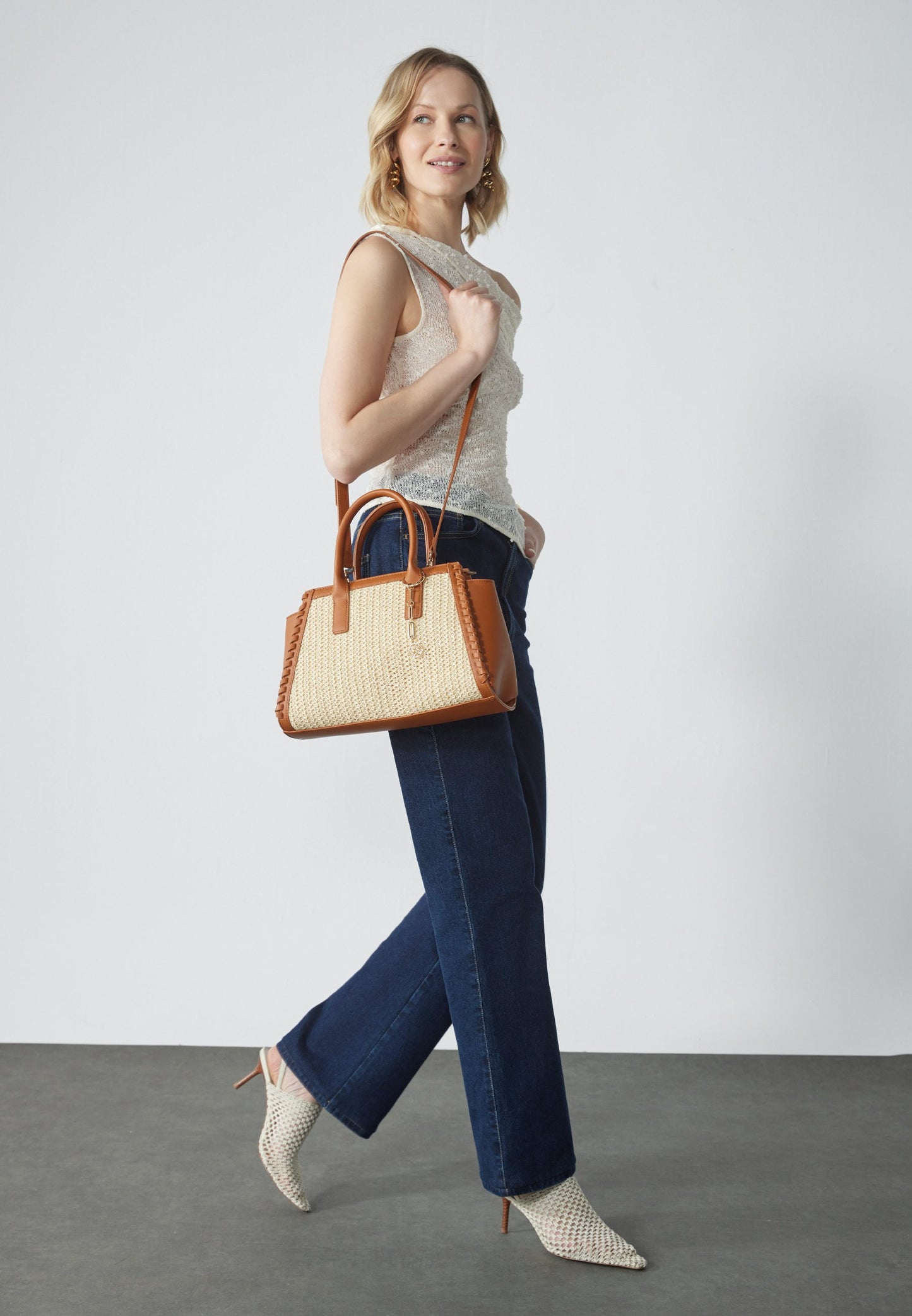 Anna Field Handbag - Beige,brown