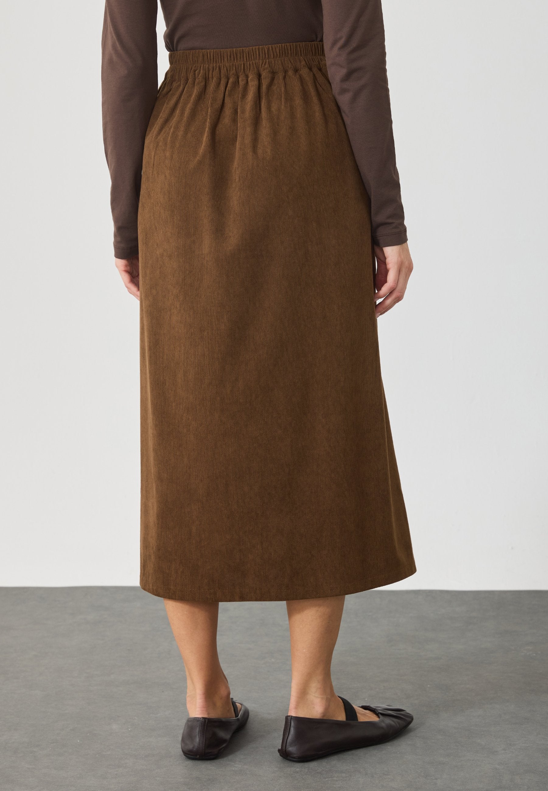 Anna Field A-line Skirt - Pinecone