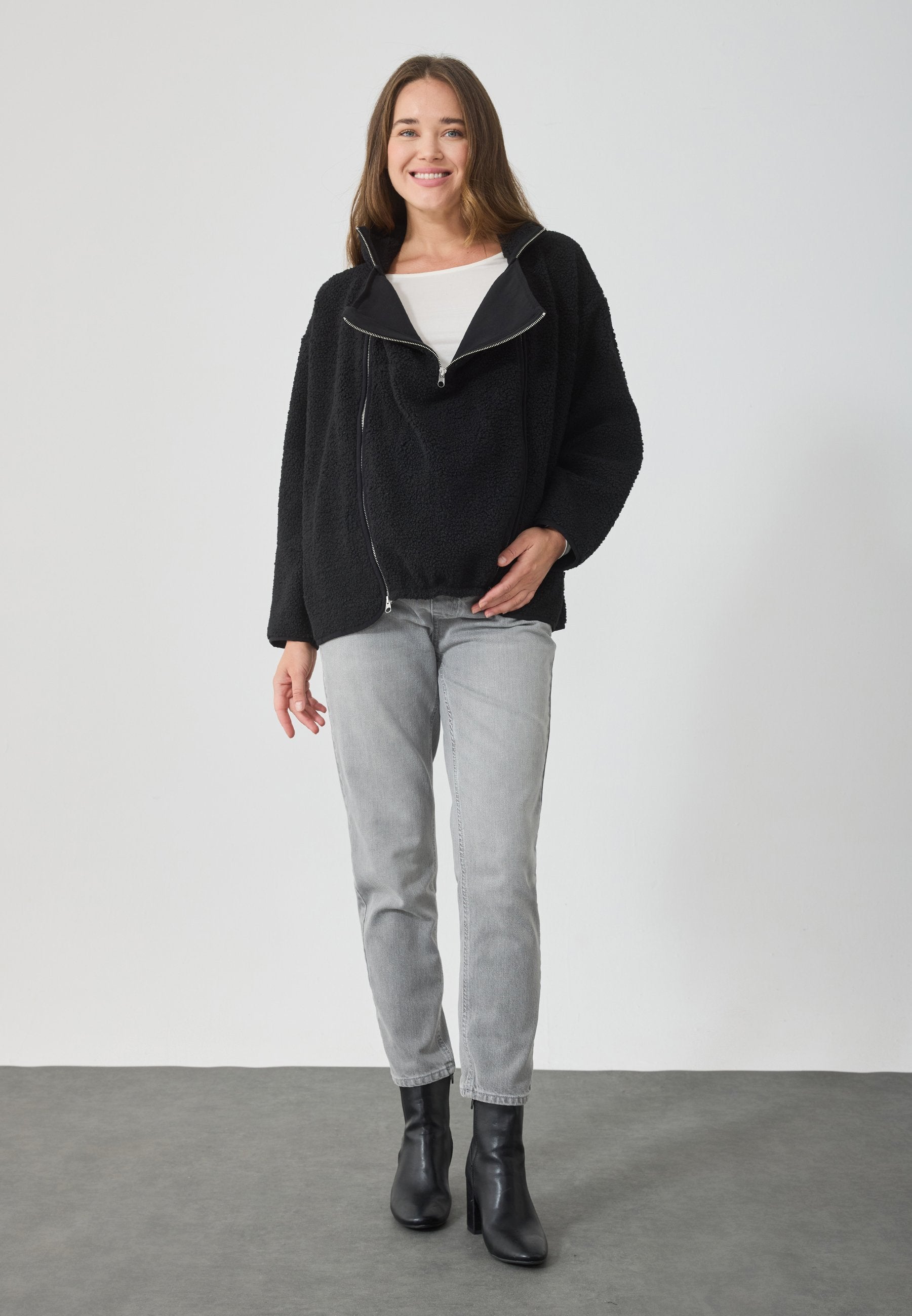  Fleece Jacket - 19-3907 Tcx True Black