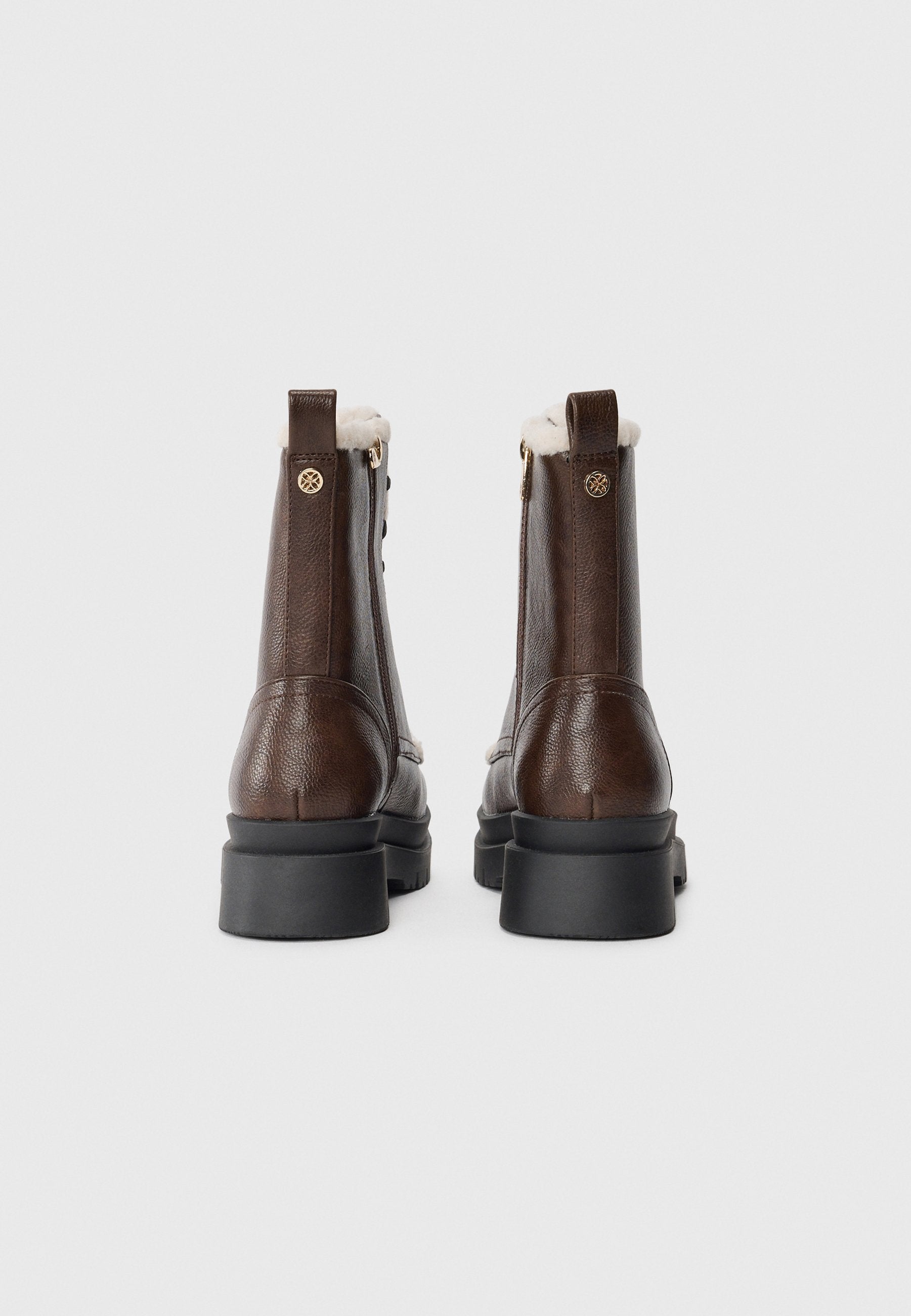  Lace-up Ankle Boots - Dark Brown