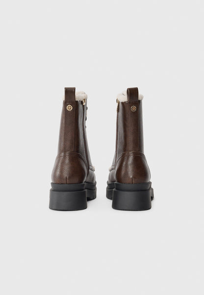  Lace-up Ankle Boots - Dark Brown