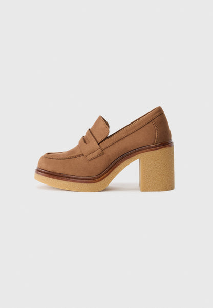 Anna Field Platform Heels - Brown