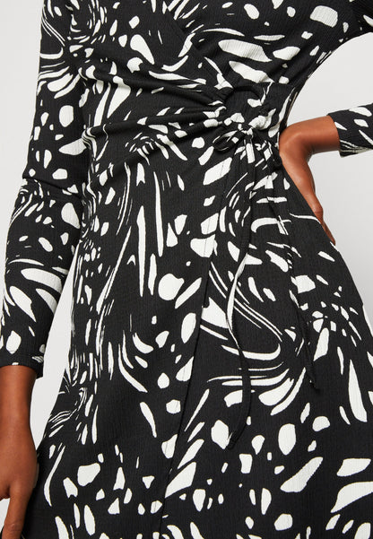 Anna Field Day Dress - Black/White