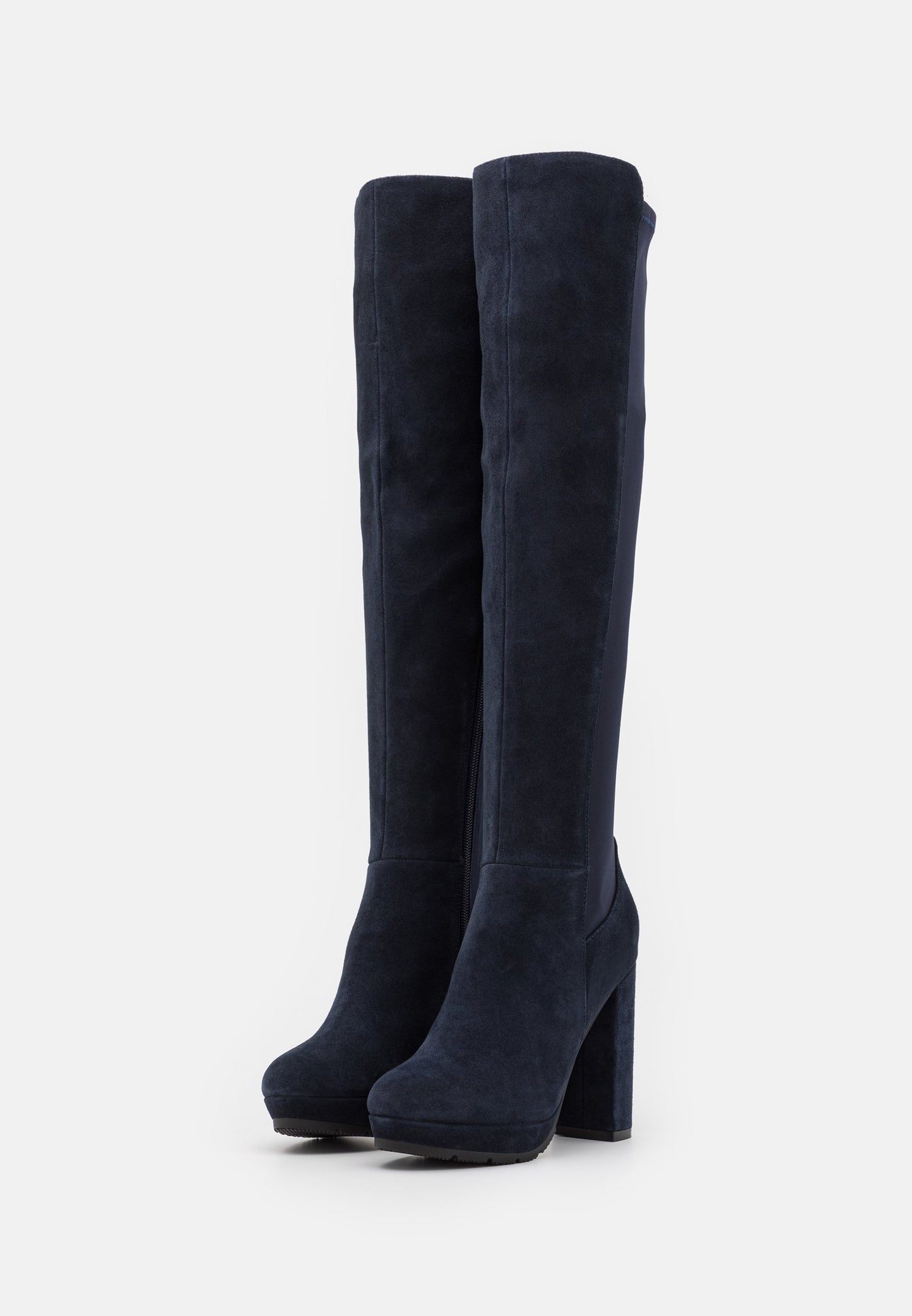 Anna Field Leather - Over-The-Knee Boots - Dark Blue