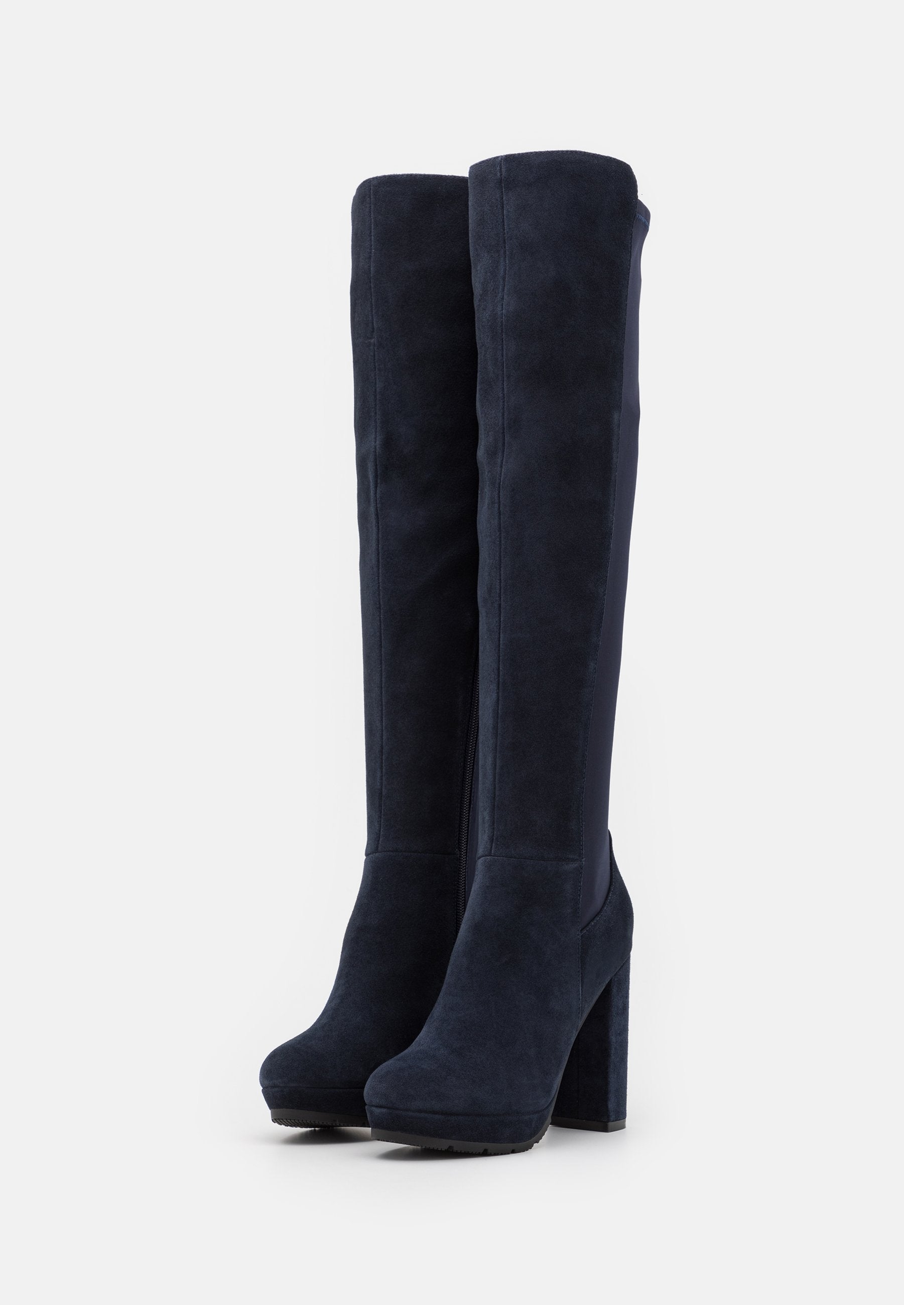 Anna Field Leather - Over-The-Knee Boots - Dark Blue