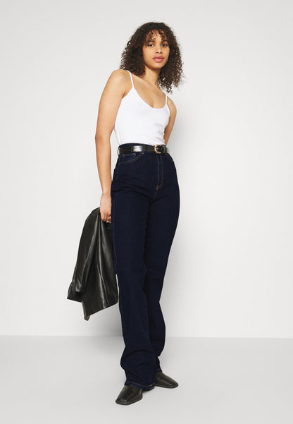  Flared Jeans - Dark Blue Denim