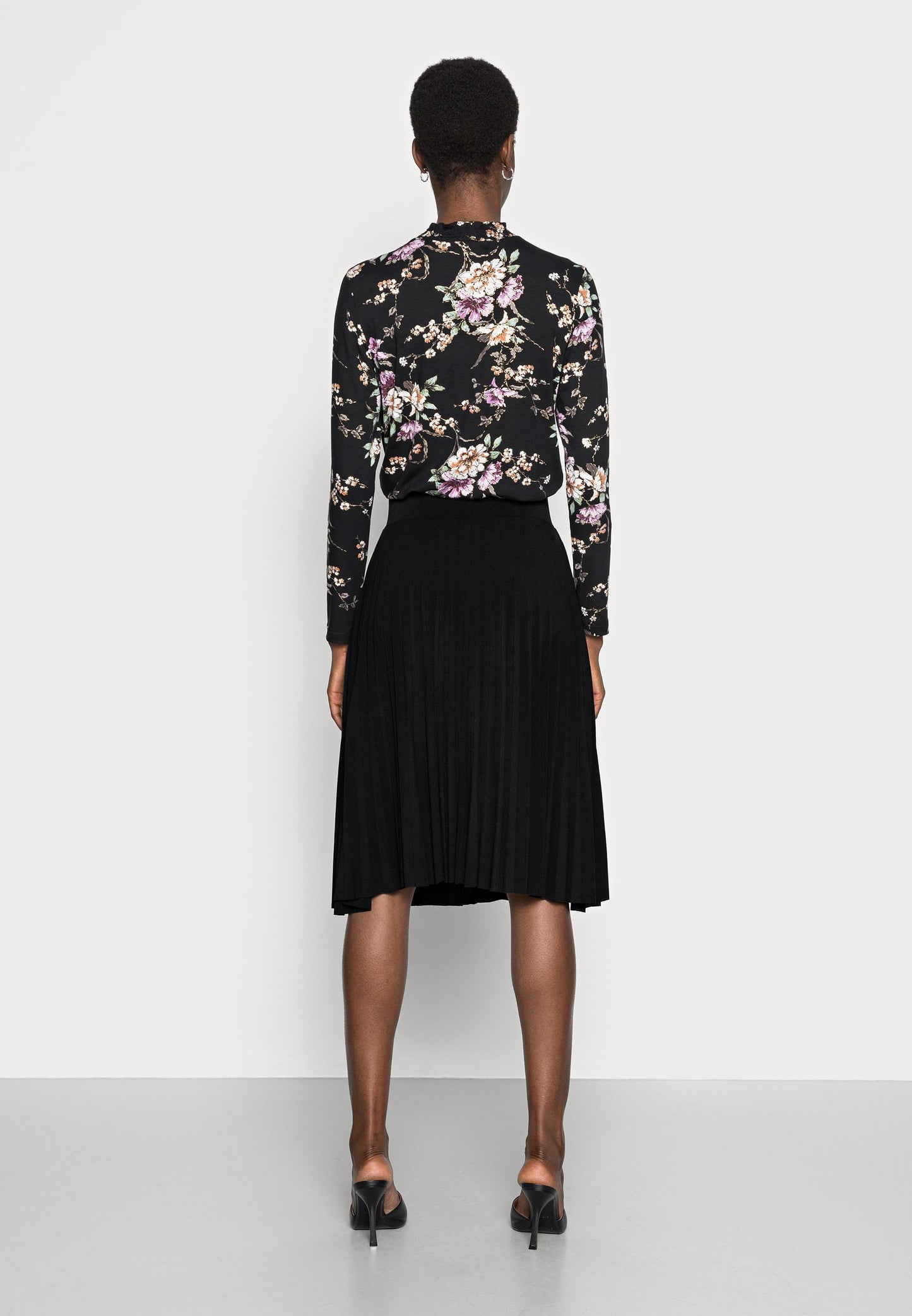 Anna Field Plisse A-Line Mini Skirt - A-Line Skirt - Black