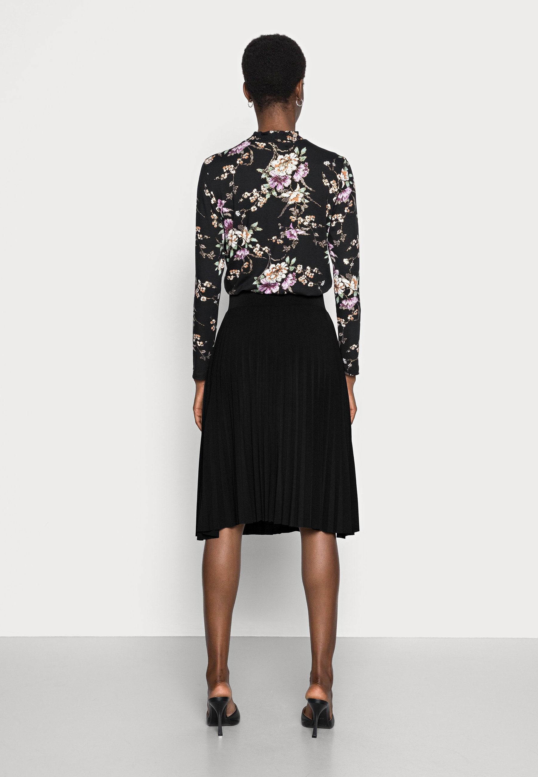 Anna Field Plisse A-Line Mini Skirt - A-Line Skirt - Black