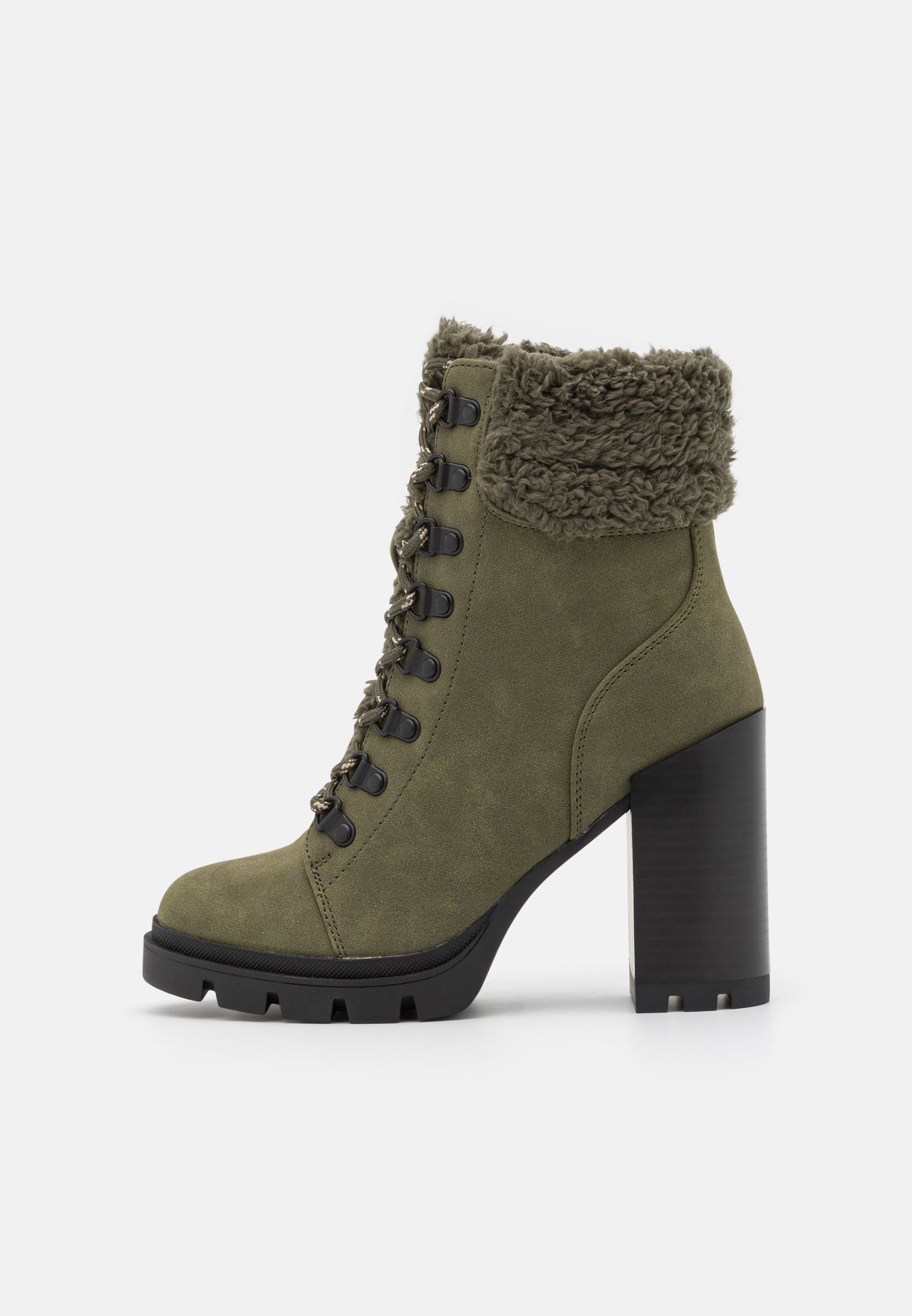 Anna Field Leather - Lace-Up Ankle Boots - Khaki