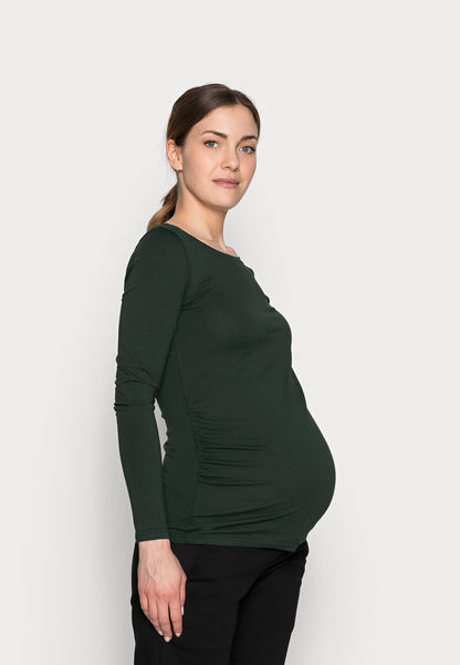  2 Pack - Long Sleeved Top - Dark Green/Bordeaux