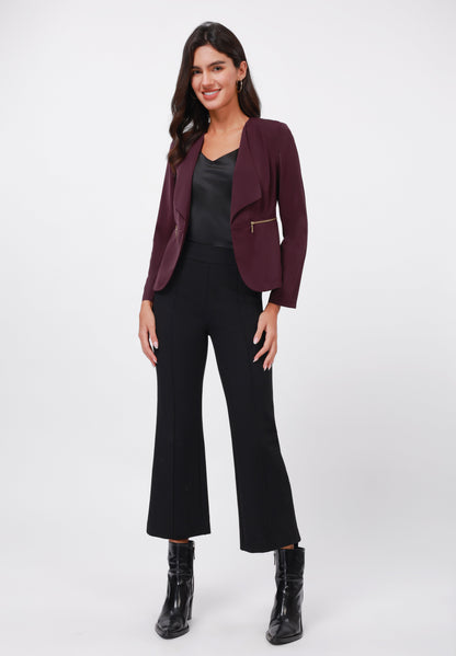 Anna Field Blazer - Burgandy