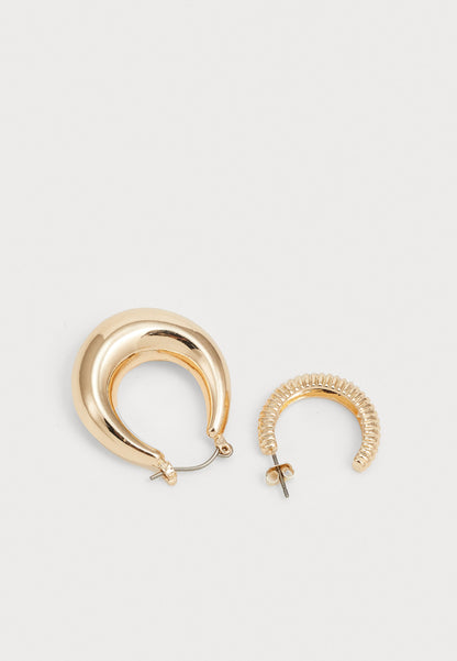 Anna Field SET - Earrings - Shiny Gold-coloured