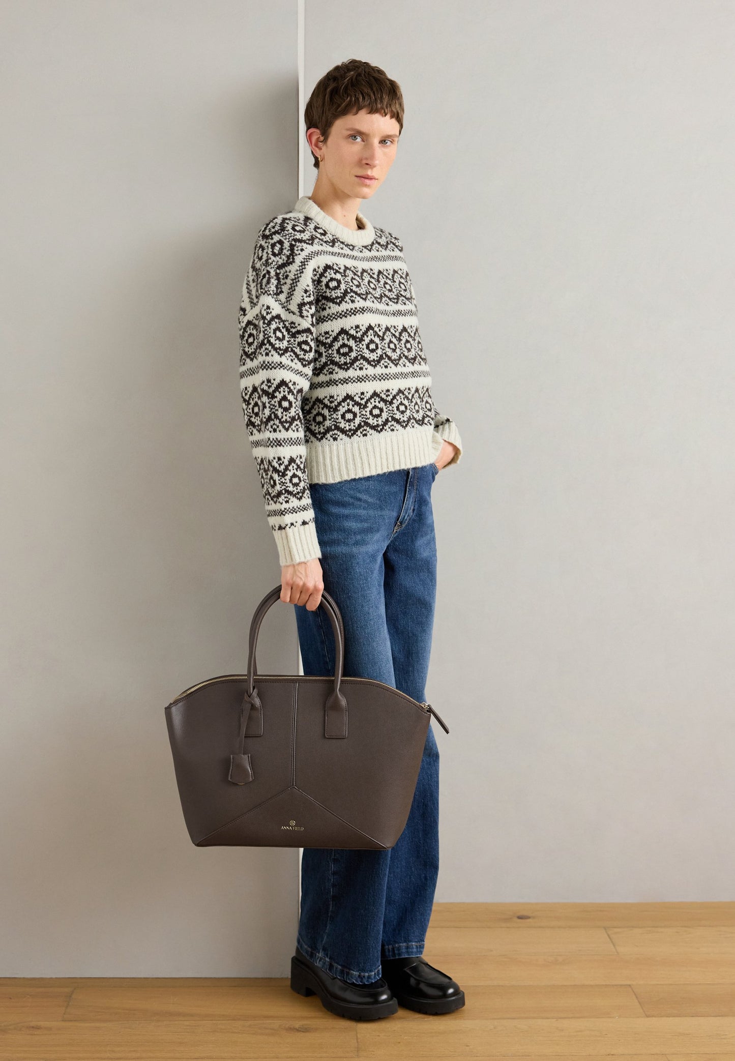 Anna Field Laptop Bag - Dark Brown