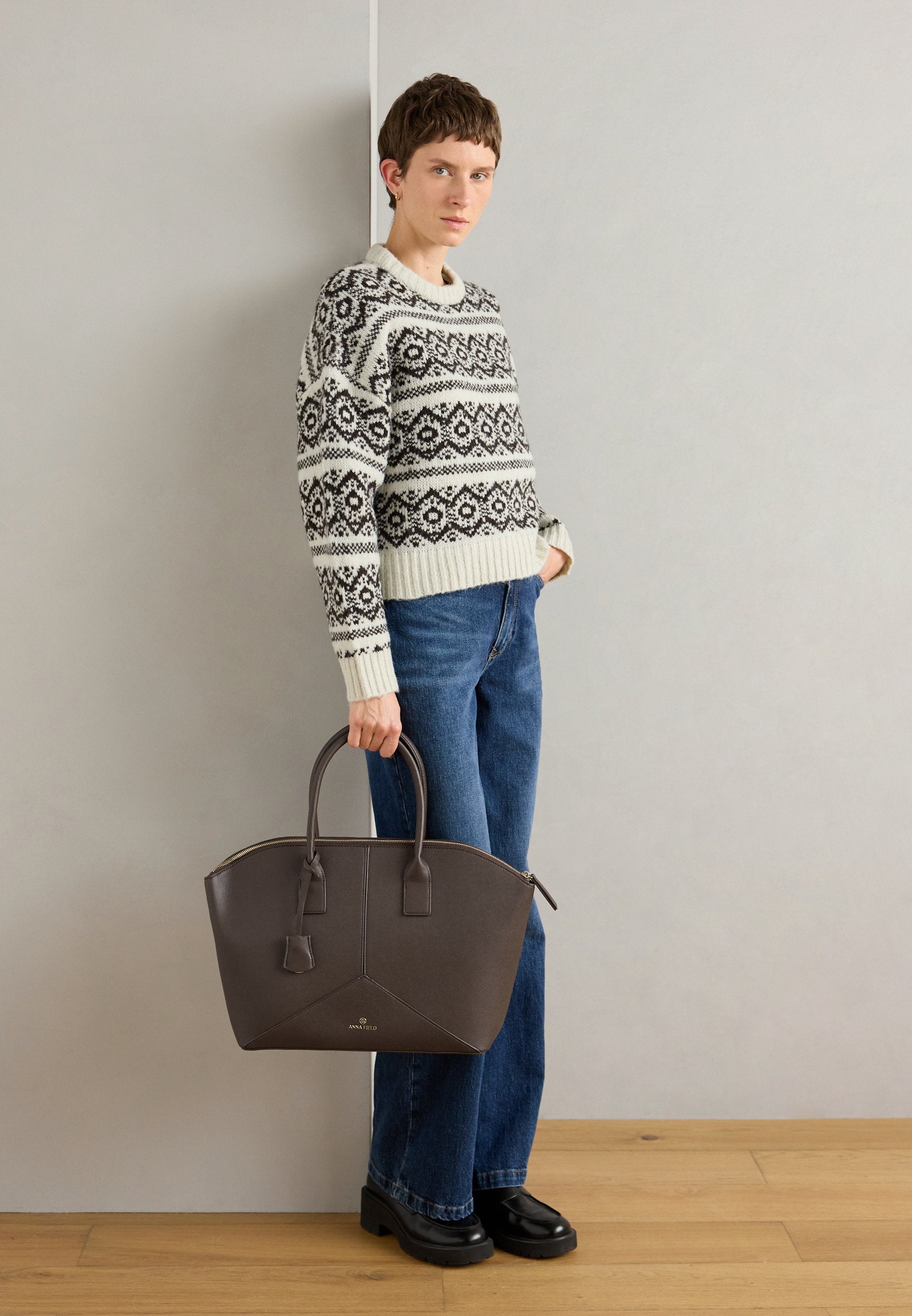 Anna Field Laptop Bag - Dark Brown