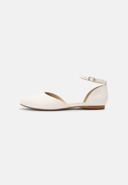  Leather - Ankle Strap Ballet Pumps