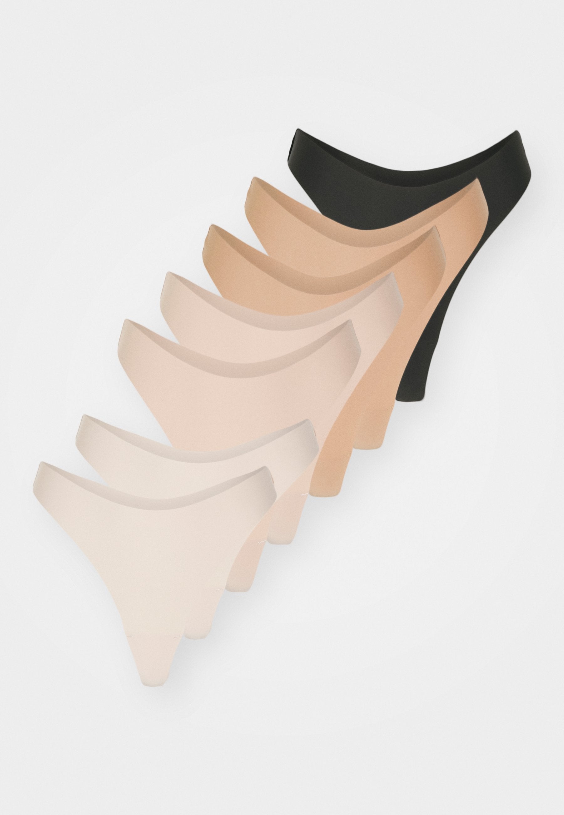 Anna Field SEAMLESS 7 PACK - Thong - Nude/black