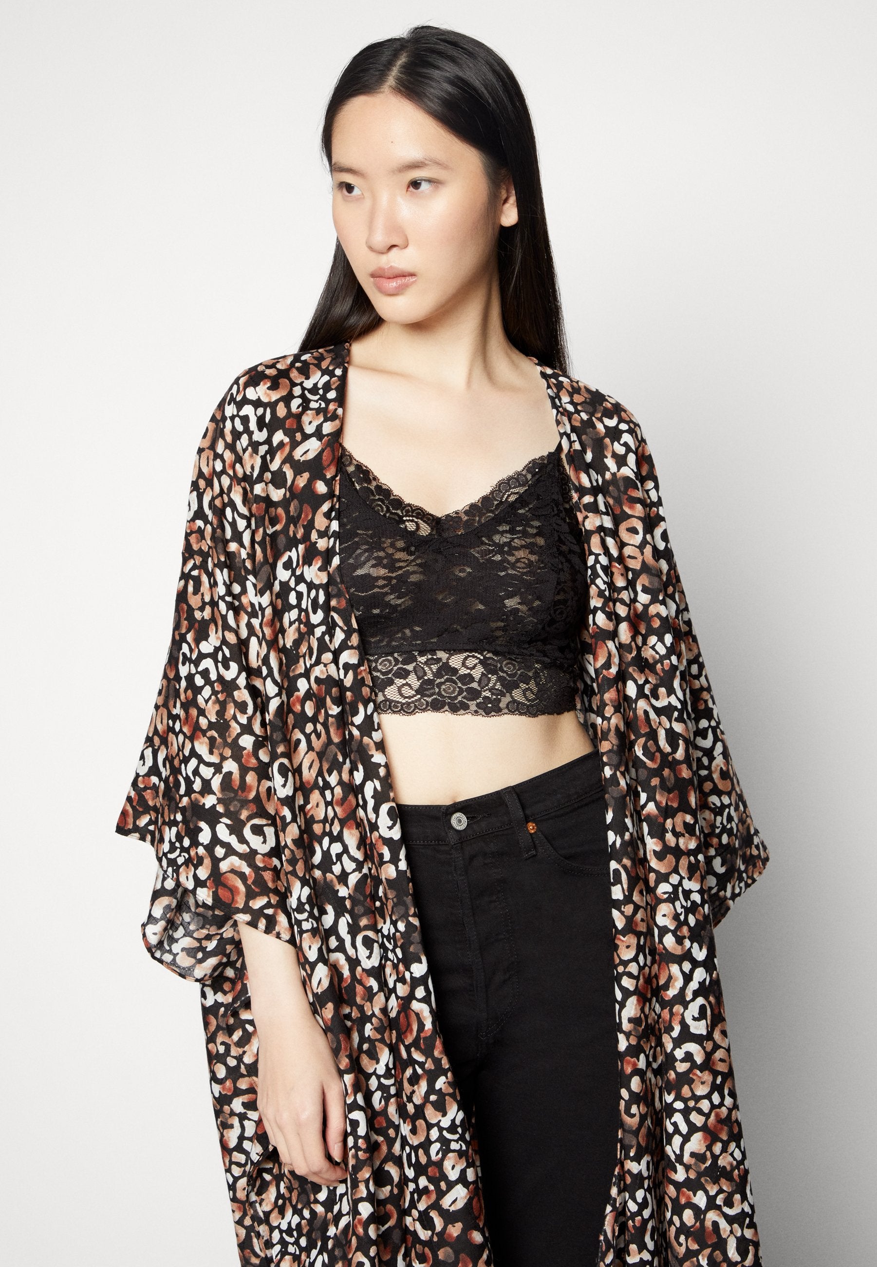 Anna Field Cape - Brown/Black