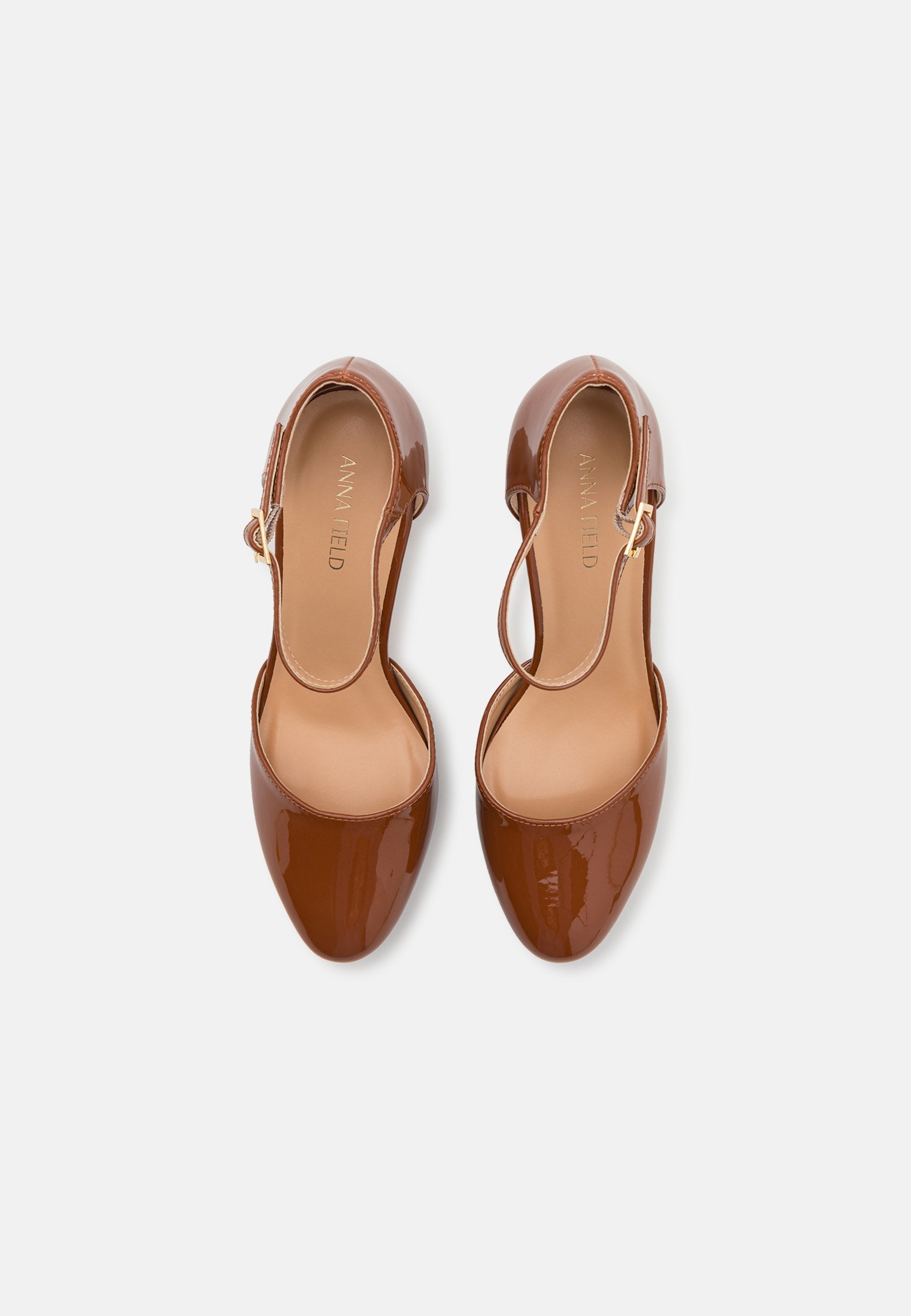 Anna Field Platform Heels - Cognac