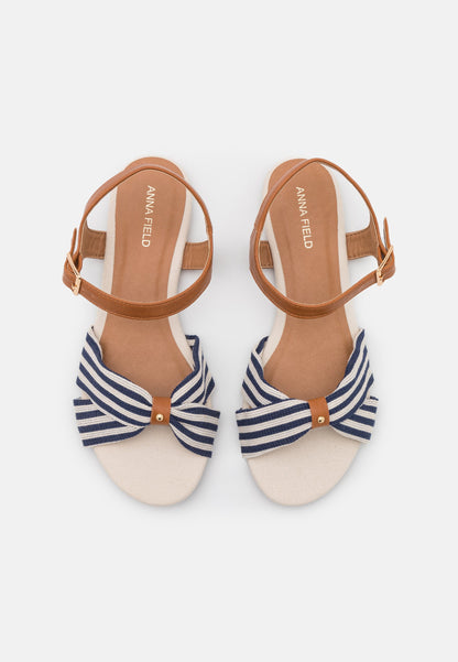 Anna Field Sandals - Cognac/Dark Blue