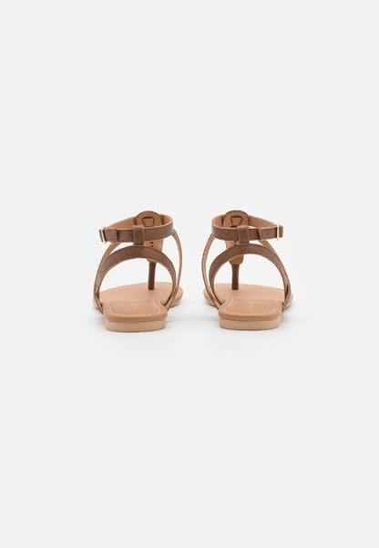 Anna Field T-Bar Sandals - Cognac