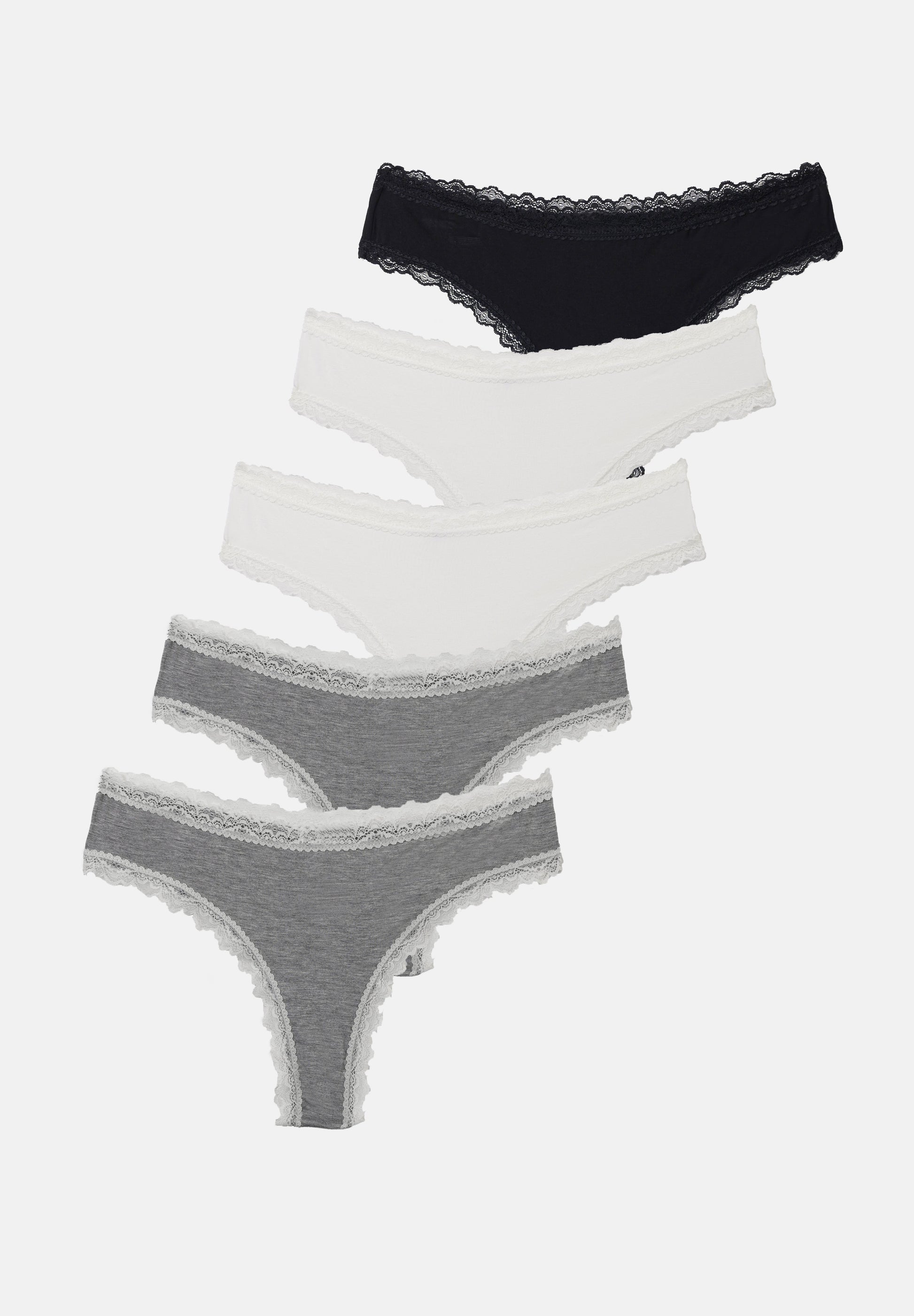 Anna Field 5 PACK - Briefs - Rose/white/beige
