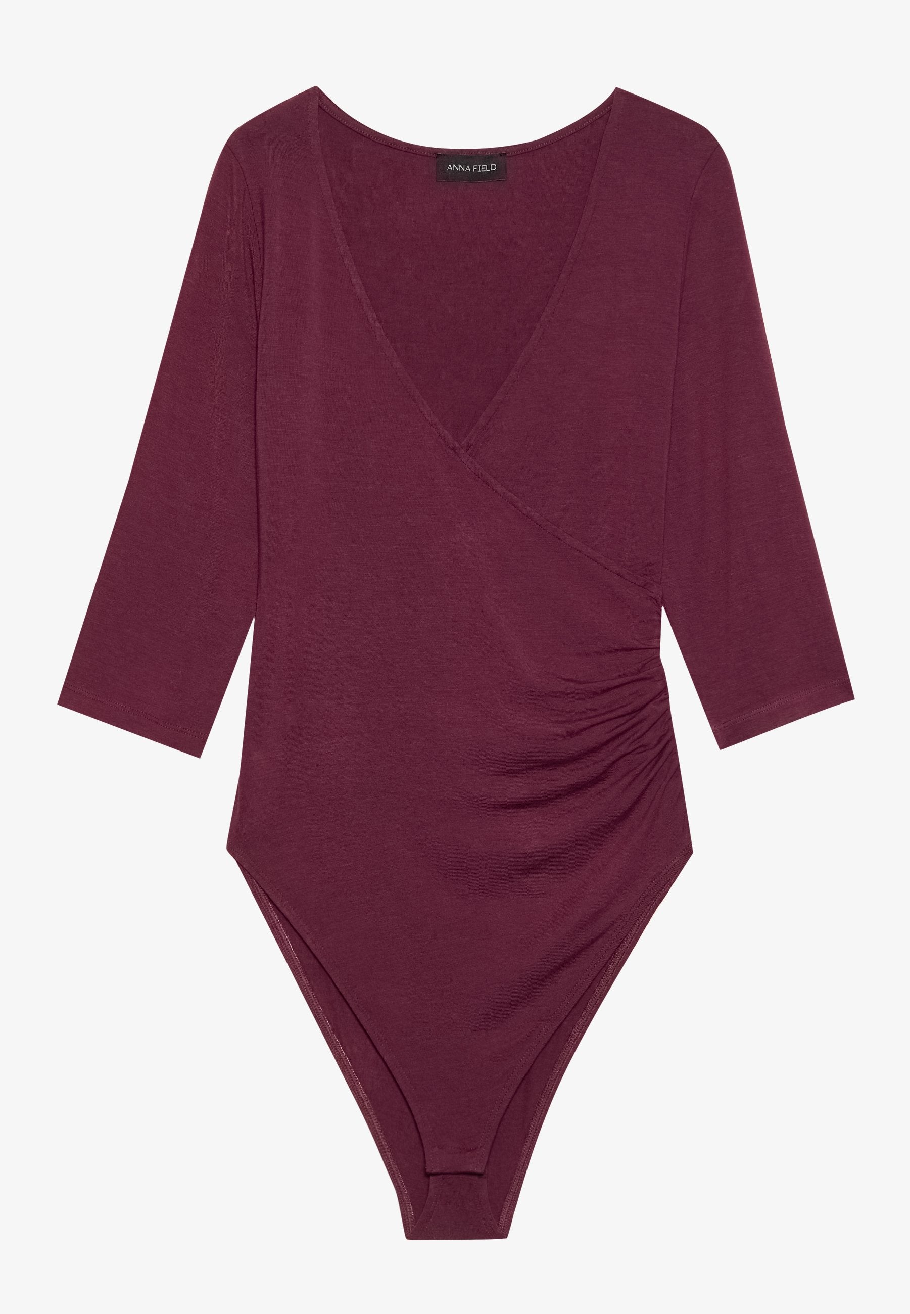 Anna Field WRAP BODYSUIT - Long Sleeved Top - Fig