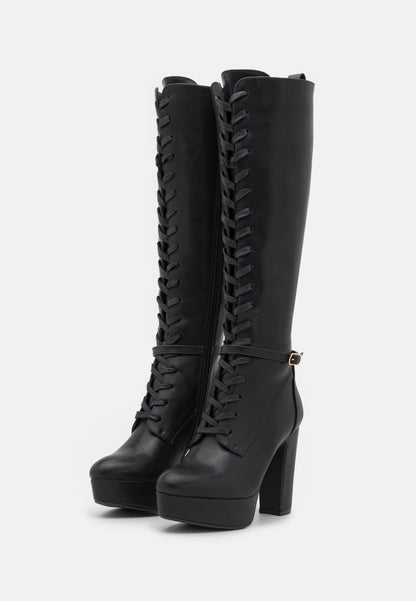 Anna Field Lace-Up Boots - Black