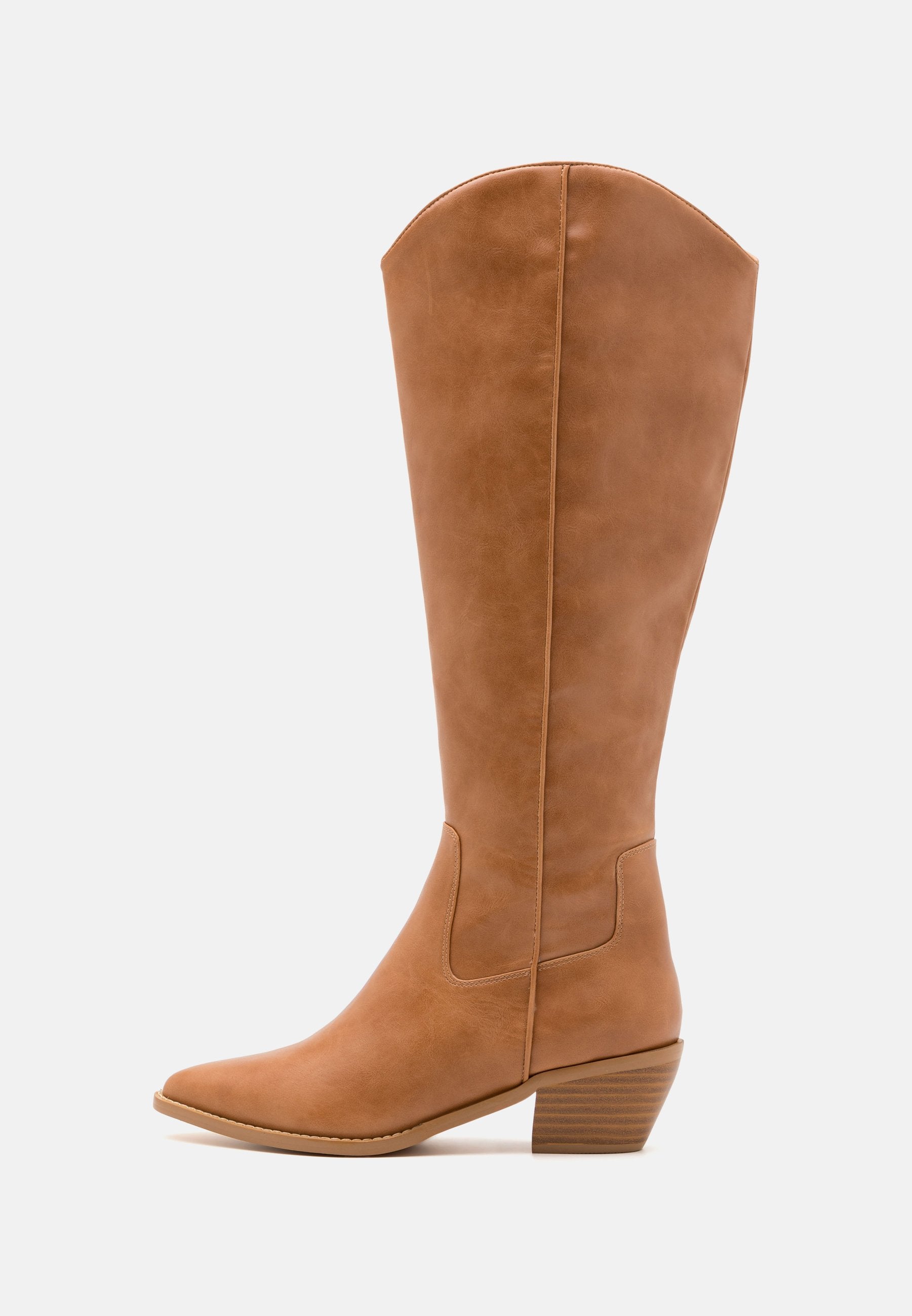  Cowboy/Biker Boots - Taupe
