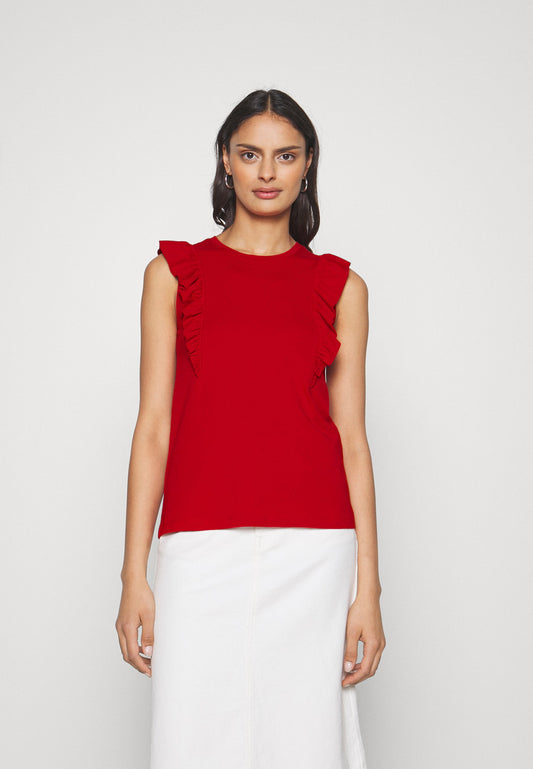 Anna Field Basic T-Shirt - Dark Red