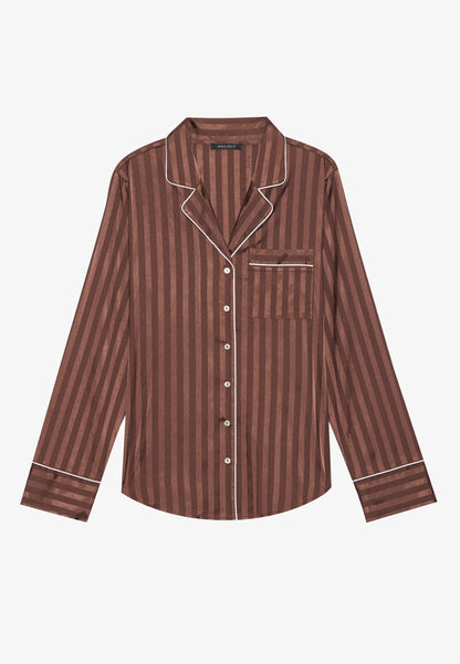 Anna Field SET - Pyjamas - Dark Brown