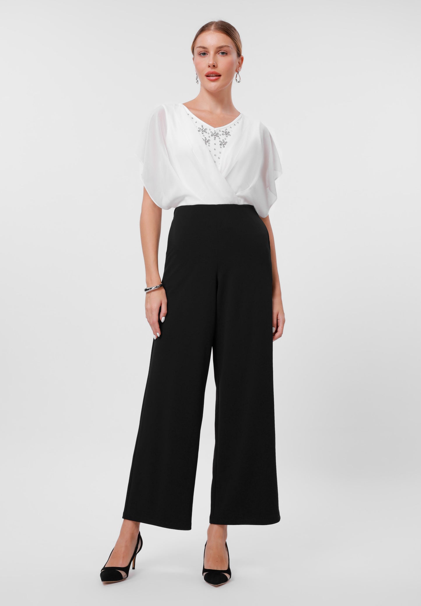 Anna Field Jumpsuit - Black/white