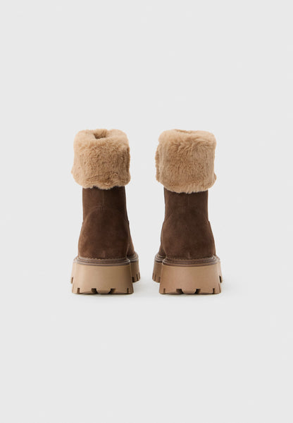 Anna Field LEATHER - Winter Boots - Dark Brown