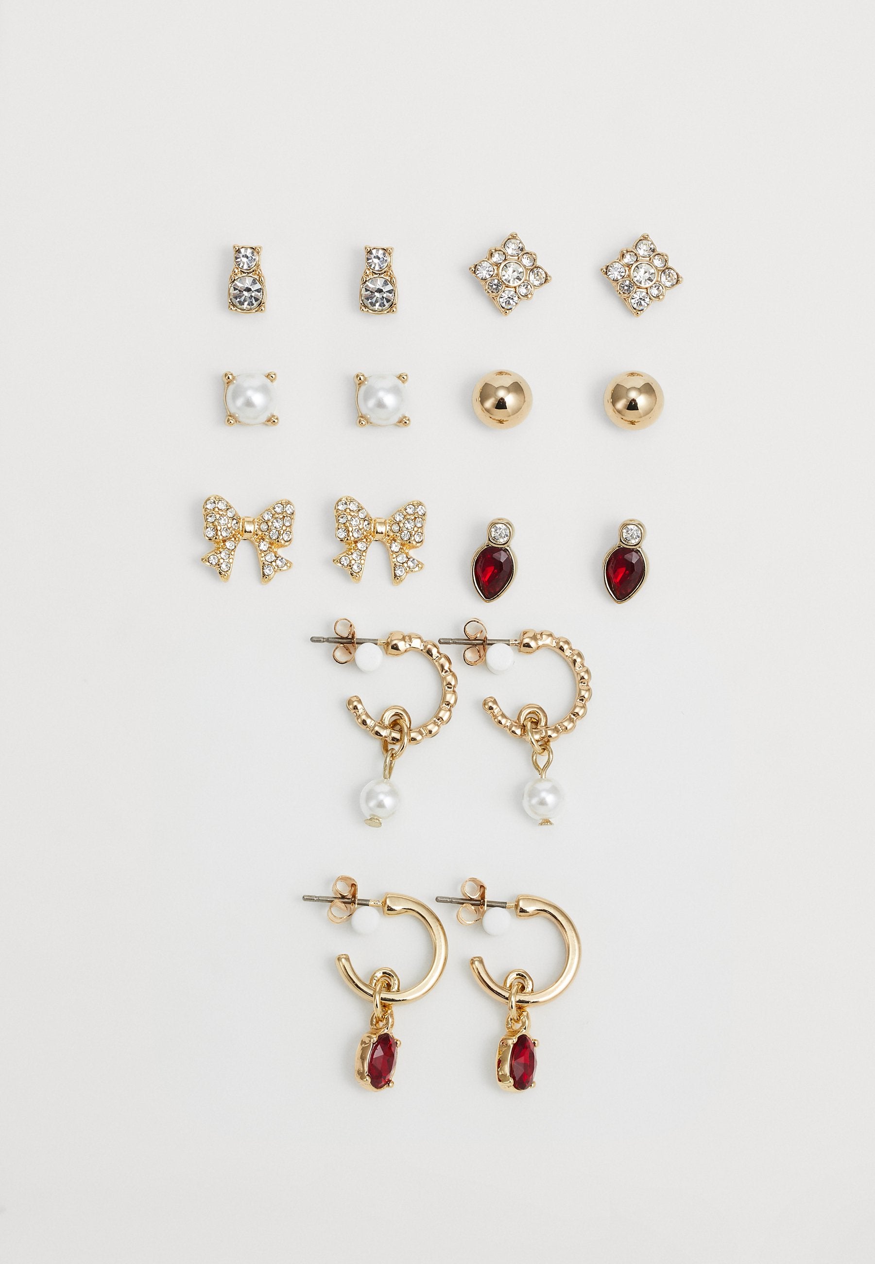 Anna Field 8 PACK - Earrings - Gold-coloured