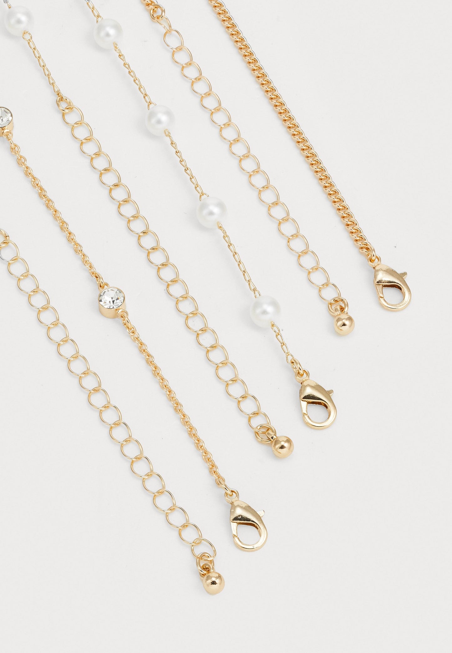 Anna Field 3 PACK - Necklace - Shiny Gold-coloured