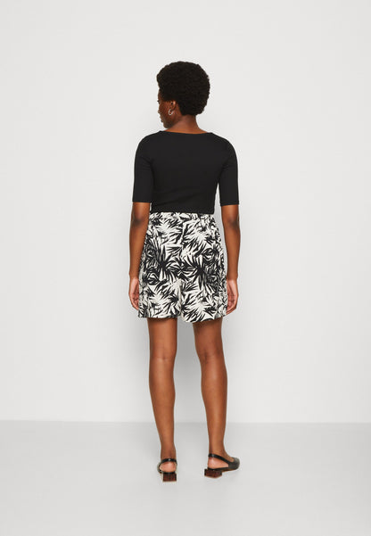 Anna Field Shorts - Black/Off-White