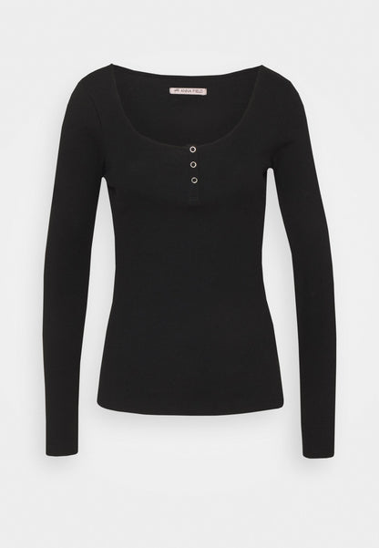Anna Field Long Sleeved Top - Mottled Grey