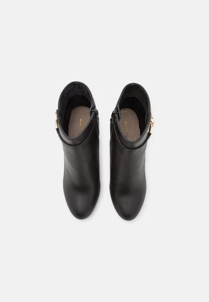 Anna Field Leather- Platform Ankle Boots - Black