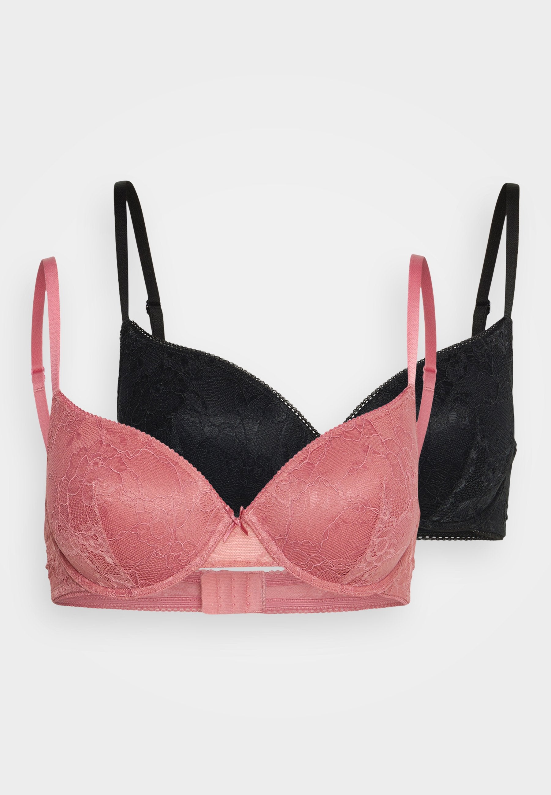 Anna Field 2 Pack- Underwired Bra - Black/Pink