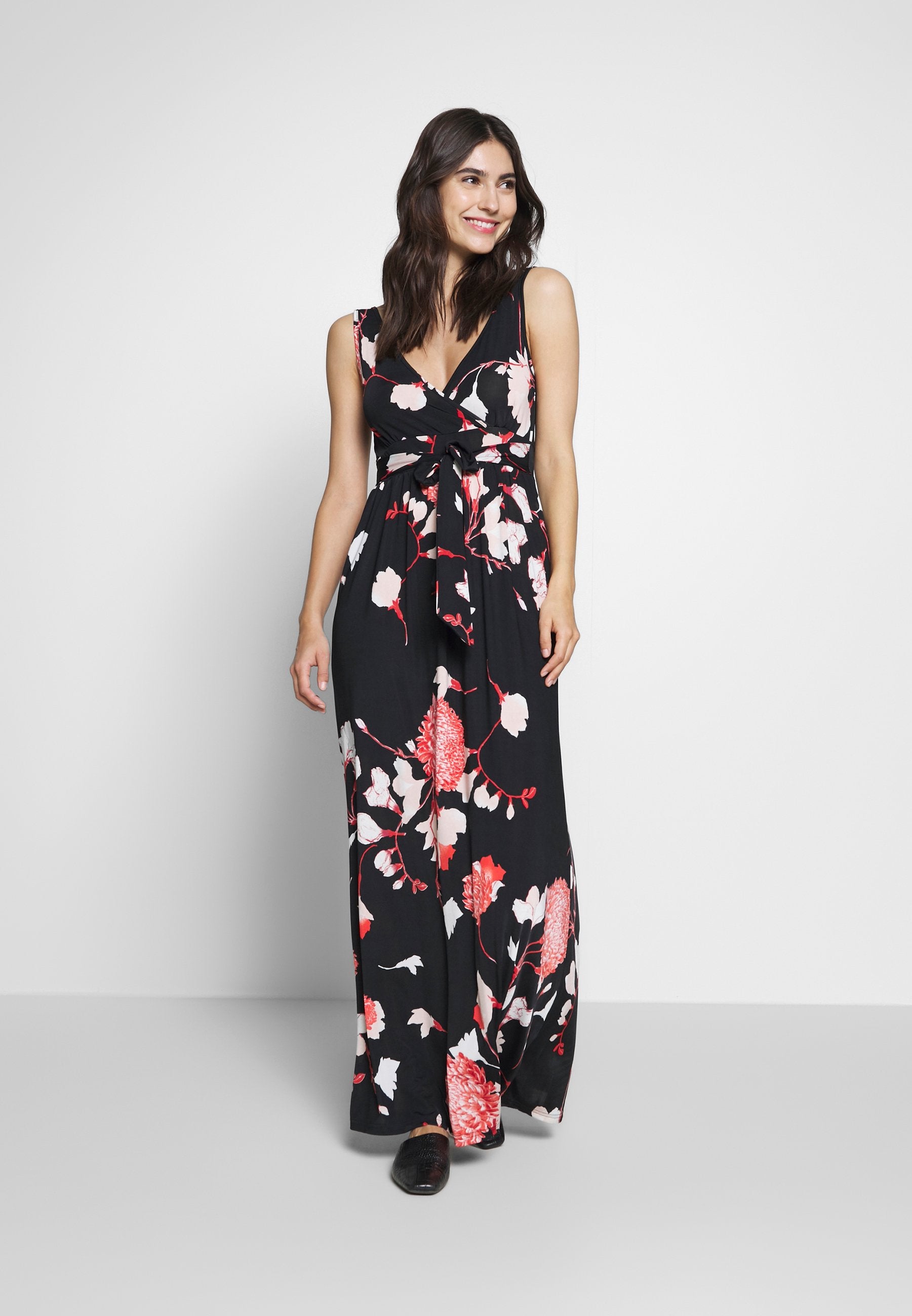 Anna Field Maxi Dress - Black/Pink