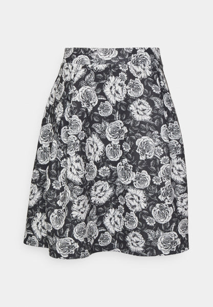  A-Line Skirt - Black/White