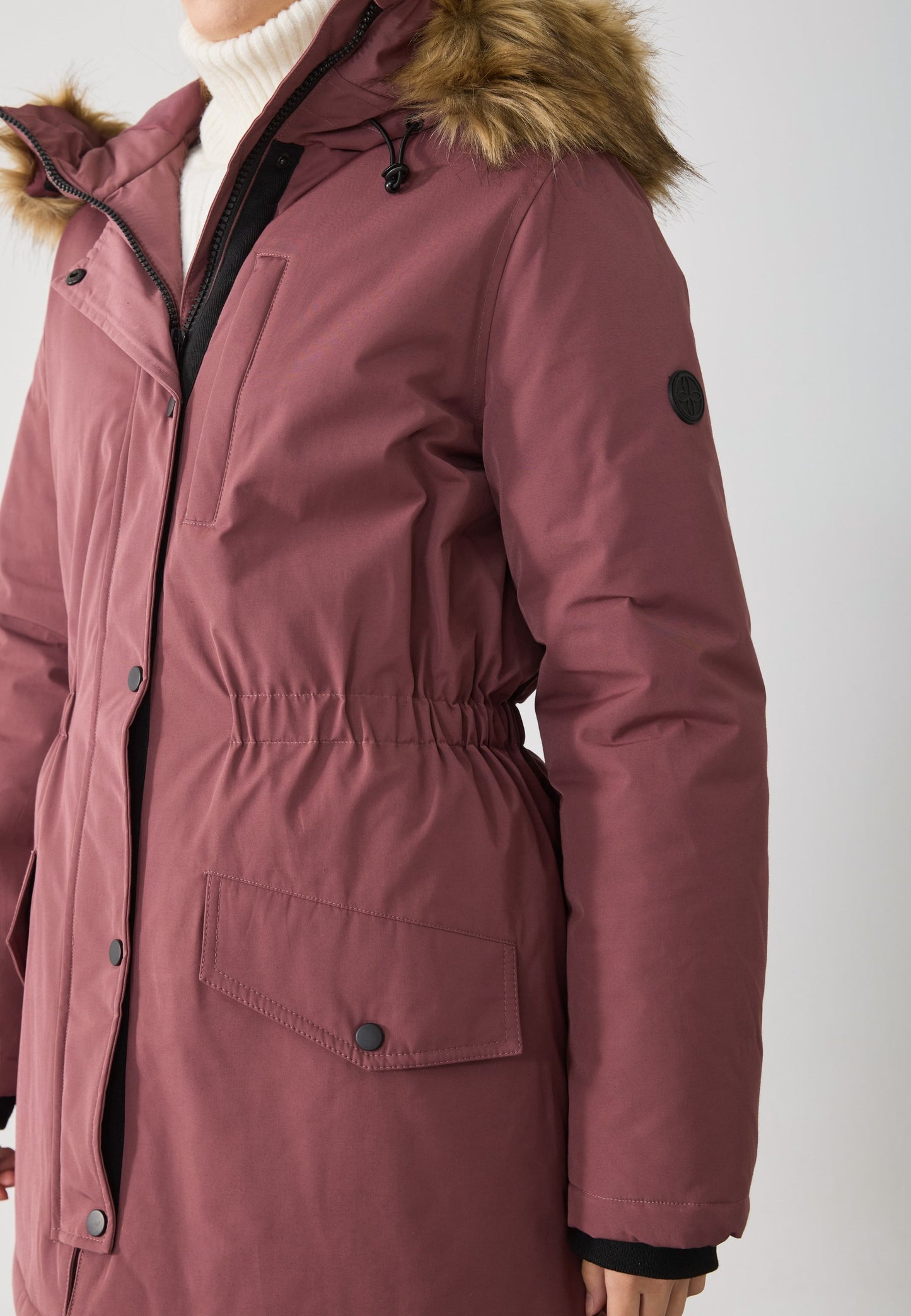 Anna Field Parka - Light Red