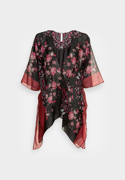Anna Field Summer Jacket - Black/Blue/Red