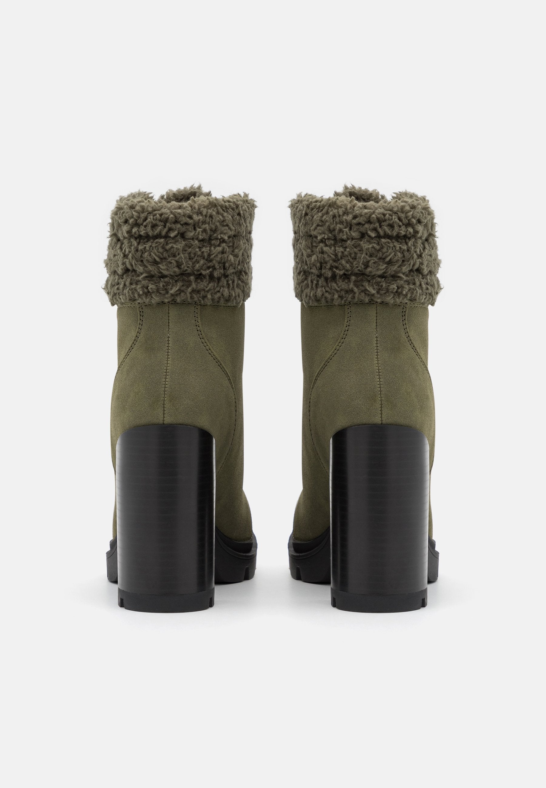Anna Field Leather - Lace-Up Ankle Boots - Khaki